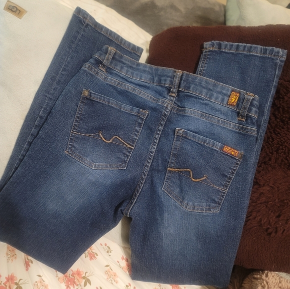 7 for all ManKind 'Slimmy jeans' Boys/youth size 12 adjustable-waisted - Picture 2 of 5